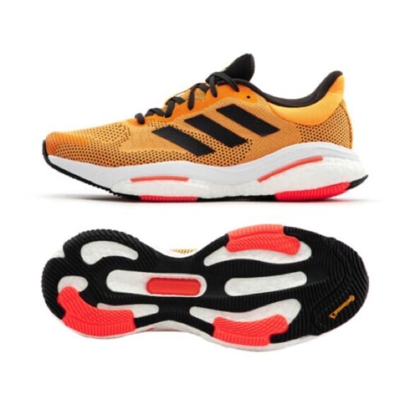 ADIDAS Solarglide 5 Shoes Men\'sAthletic Running Sneaker Shoe Orange Black GX5470 main image 5